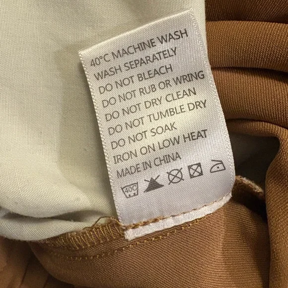 Tronjori Women's Wide Leg Tan Slacks Size 2XL - Picture 7 of 7